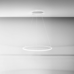 SOSPENSIONE ERIKA S/G LED 48W 1800LM 3000K ALLUMINIO BIANCO SATINATO D800 MM