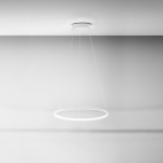 SOSPENSIONE ERIKA S/P LED 38W 1400LM 3000K ALLUMINIO BIANCO SATINATO D600 MM