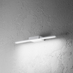 APPLIQUE GAP490C 12W 870LM 3000K STRUTTURA ALLUMINIO BIANCO OPACO IP44