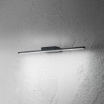 APPLIQUE GAP491C 12W 870LM 3000K STRUTTURA ALLUMINIO NERO OPACO IP44