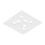 PLAFONIERA GISELLE P/G 7 X GX53 ALLUMINIO BIANCO 540 X 540