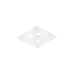 PLAFONIERA GISELLE P/P 3 X GX53 ALLUMINIO FINITURA BIANCO 350 X 350 MM
