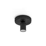 PLAFONIERA GSOP02 PORTALAMPADA E27 NERO SATINATO D120 X 93 MM