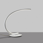 LAMPADA DA TAVOLO IOLE L BIANCO LED 12W 600LM 3000K ALLUMINIO BIANCO BIANCO SATINATO