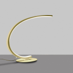 LAMPADA DA TAVOLO IOLE L ORO LED 12W 600LM 3000K ALLUMINIO ORO SPAZZOLATO