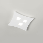 PLAFONIERA ISOTTA P/P 3 X GX53 ALLUMINIO METALLO BIANCO