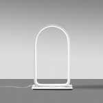 LAMPADA DA TAVOLO NICOLE L BIANCO LED 12W 600LM 3000K ALLUMINIO BIANCO SATINATO DIMMERABILE