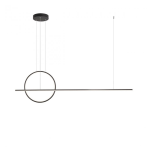 GIOTTO SOSPENSIONE LED - 46W - METALLO NERO OPACO