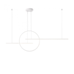 GIOTTO SOSPENSIONE LED - 56W - METALLO BIANCO OPACO