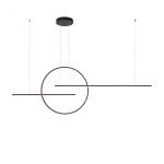 GIOTTO SOSPENSIONE LED - 56W - METALLO NERO OPACO