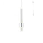TYCON SOSPENSIONE LED - 6W - ALLUMINIO ACRILICO SATINATO BIANCO