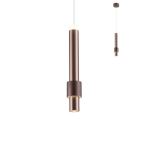 TYCON SOSPENSIONE LED - 6W - ALLUMINIO ACRILICO SATINATO BRONZO