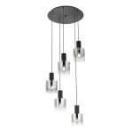 LOU SOSPENSIONE - 5 x max.42W E27 - METALLO FUME'