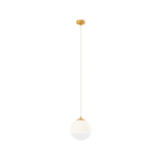 BERRY SOSPENSIONE - 1 x max. 42W E27 - METALLO ORO / VETRO OPALE