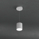 PENDENTE CILINDRICO GRIGIO 1 X GX53
