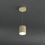 PENDENTE CILINDRICO SABBIA 1 X GX53