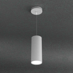PENDENTE CILINDRICO GRIGIO 1 X GX53