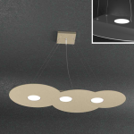 SOSPENSIONE IN METALLO 3 X GX53 SABBIA