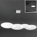 SOSPENSIONE IN METALLO 4 X GX53 BIANCO