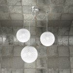FINE SERIE - GLITTER SOSPENSIONE 3 LUCI D.20 CM.