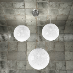 FINE SERIE - GLITTER SOSPENSIONE 3 LUCI D.30 CM.