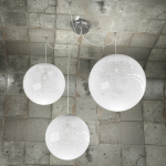 FINE SERIE - GLITTER SOSPENSIONE 3 LUCI D.25+30+40 CM.