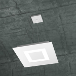 FINE SERIE - CARPET SOSPENSIONE 40X40 4 LUCI BIANCO