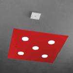 FINE SERIE - PATH SOSPENSIONE 5 LUCI ROSSO