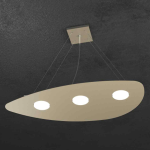 SHAPE LAMPADARIO A SOSPENSIONE FORMA FOGLIA 3 X GX53 METALLO SABBIA