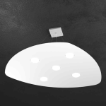 SHAPE LAMPADARIO A SOSPENSIONE FORMA FOGLIA 5 GX 53 METALLO BIANCO 