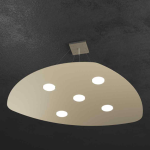 SHAPE LAMPADARIO A SOSPENSIONE FORMA FOGLIA 5 GX 53 METALLO SABBIA