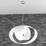 FINE SERIE - LAP SOSPENSIONE D.55 CM. 1 LUCE BIANCO