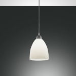PROVENZA - SOSPENSIONE BIANCA - 1 X E27 - VETRO CENTRIFUGATO METALLO