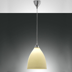 PROVENZA - SOSPENSIONE AMBRA - 1 X E27 - VETRO CENTRIFUGATO E METALLO