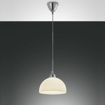 NICE - SOSPENSIONE AMBRA - 1 X E27 - VETRO CENTRIFUGATO E METALLO