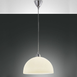 NICE - SOSPENSIONE AMBRA - 1 X E27 - VETRO CENTRIFUGATO E METALLO