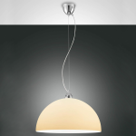 NICE - SOSPENSIONE AMBRA - 1 X E27 - VETRO CENTRIFUGATO METALLO