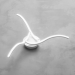 PLAFONIERA TESSA P/3 LED 23W 1300LM 3000K MONTATURA IN ALLUMINIO SATINATO BIANCO D660 X 135 MM