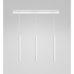 SOSPENSIONE THALASSIA S/3P MULTIPLA LINEARE A 3 LUCI LED 3 X 7W 1194LM 3000K ALLUMINIO BIANCO