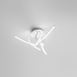 PLAFONIERA TOSCA P/3 LED 45W 2500 LM 4000K ALLUMINIO SATINATO BIANCO D 550 MM