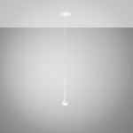 SOSPENSIONE URSULA SP/I LED 5W 255LM 3000K ALLUMINIO BIANCO SATINATO ROSONE DA INCASSO
