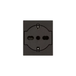Presa 2P+T P40 universale a filo nero SERIE VIMAR LINEA