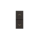 Due pulsanti interbl. NO+NO 10A nero SERIE VIMAR LINEA