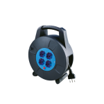 Avvolgicavo 4pos bipasso/schuko 10metri con protez. termica