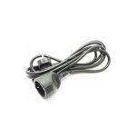 Prolunga lineare Schuko16A 3 metri spina Schuko 16A nera