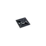 MT- 25 CLIP ADESIVA FERMA CAVO PER FASCETTE CON ADESIVO  BLACK