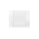 PLACCA SMART TOUCH METALLO BIANCO LUCIDOC 3 MODULI AVE TOUCH