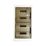 Centralino da parete con sportello fumè 72 moduli IP40 bianco 400x840x120 mm