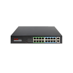 SWITCH POE 16 PORTE 2 X 10/100/1000 MBPS 16 POE 802.3AF/AT FINO A 30W PER PORTA 160W TOTALE 250 METRI PORTE 9-16