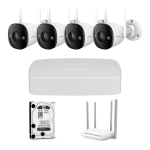 KIT VIDEOSORVEGLIANZA 4 TELECAMERE 5MP WIFI IMOU NVR 8CH DAHUA HDD 1TB